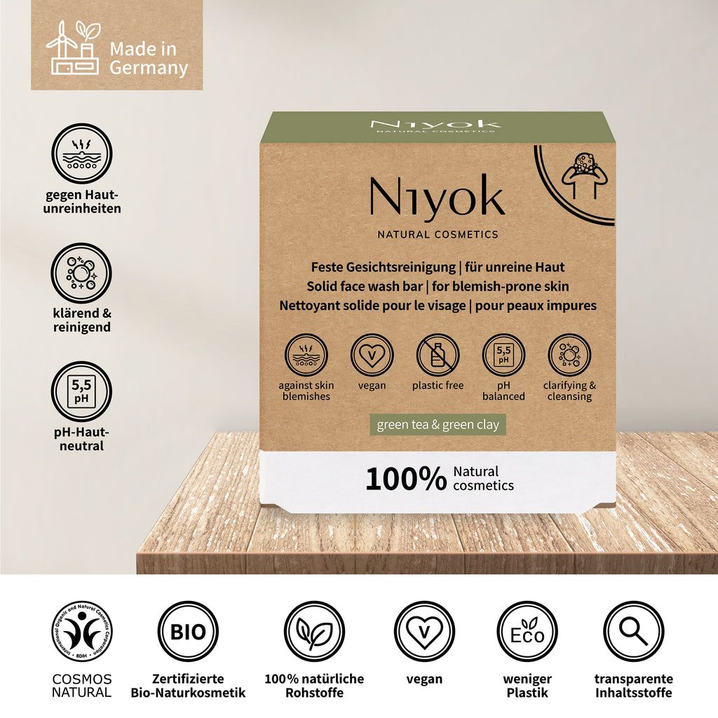 Niyok - Solid Face Wash Bar - 80g