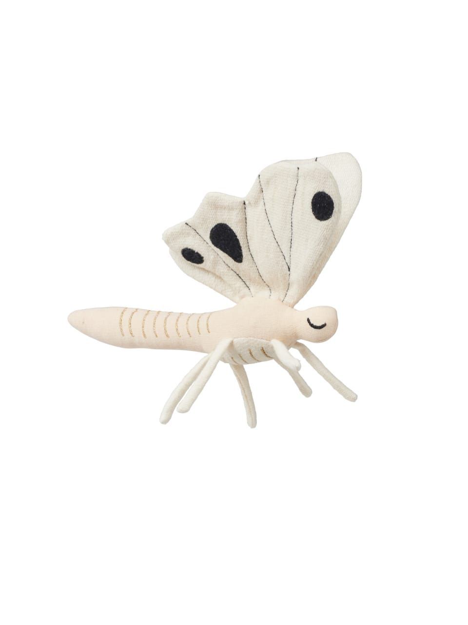 Fabelab - Rattle Butterfly Soft Toy - Natural