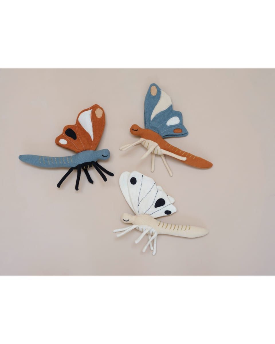 Fabelab - Rattle Butterfly Soft Toy - Natural