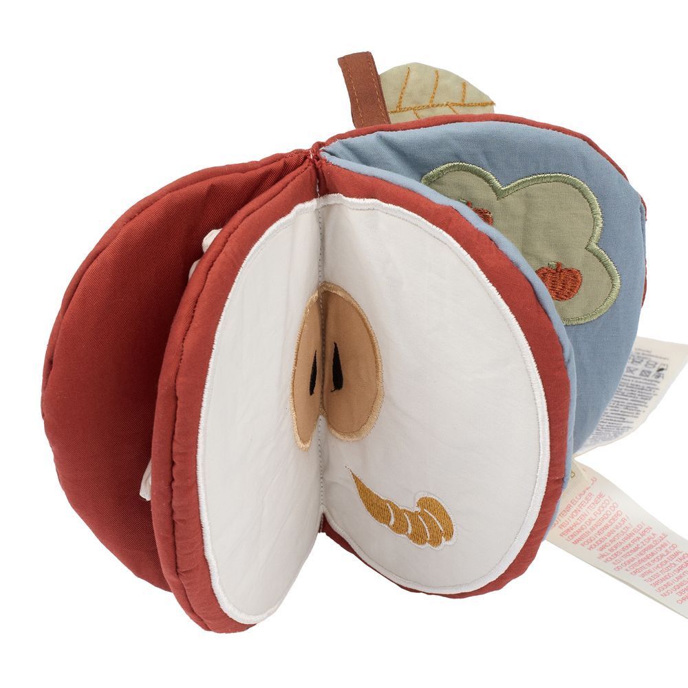 Fabelab - Organic Cotton Soft Baby Book - Red Apple