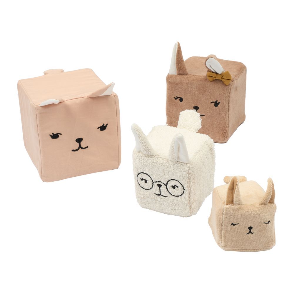 Fabelab - Organic Soft Blocks Bunnies Toy - 4 Pcs