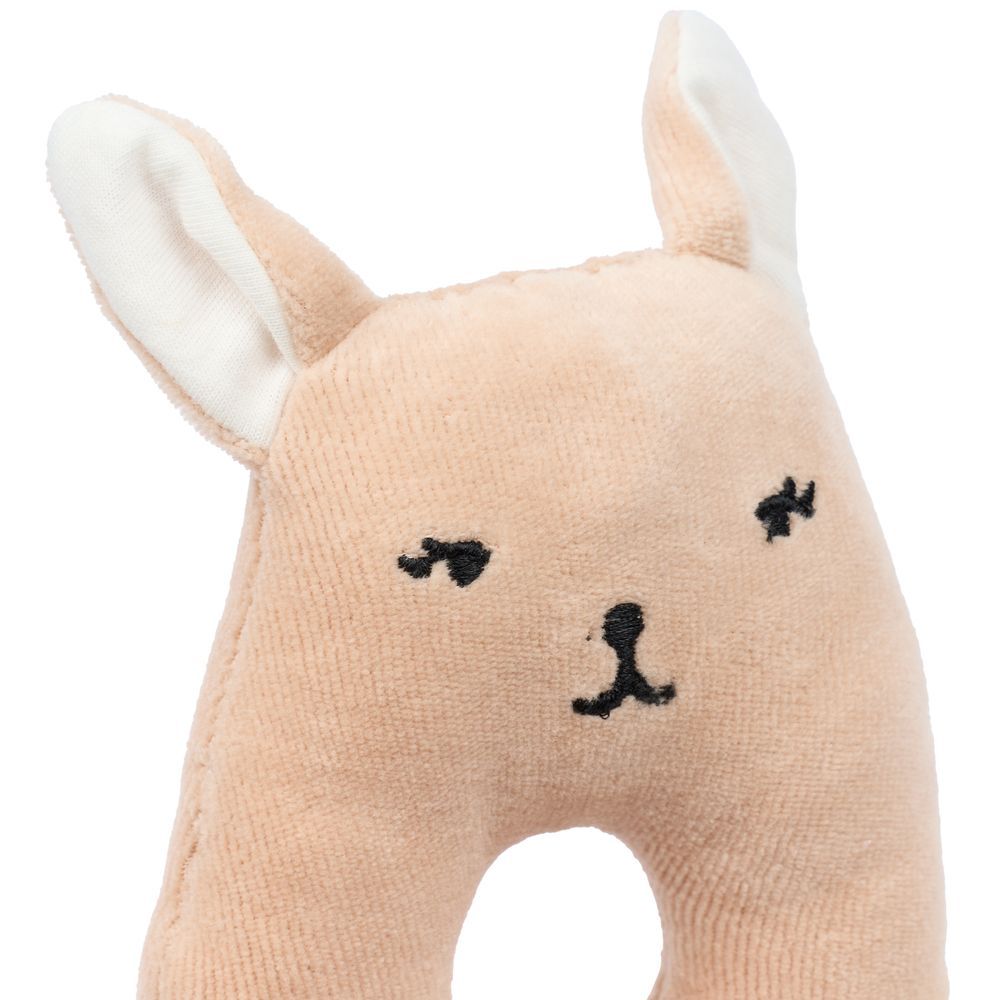 Fabelab - Organic Cotton Rattle Bunny - Dusty Rose