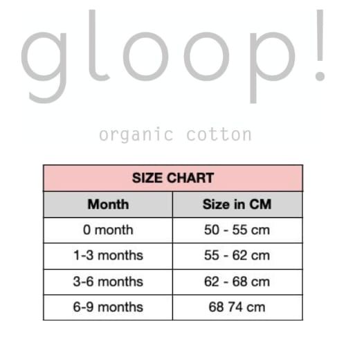 Gloop - Organic Cotton Summer Babygrow - Soft Sky