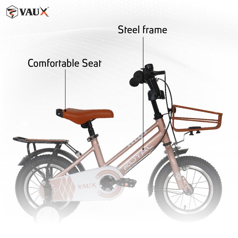 Vaux - Royal Kids Bicycle - Rose Gold - 12-Inch