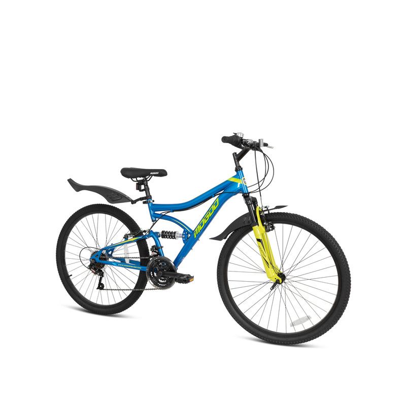 Mogoo - Aviator Dual Suspension Mountain Bike - Blue - 26-Inch