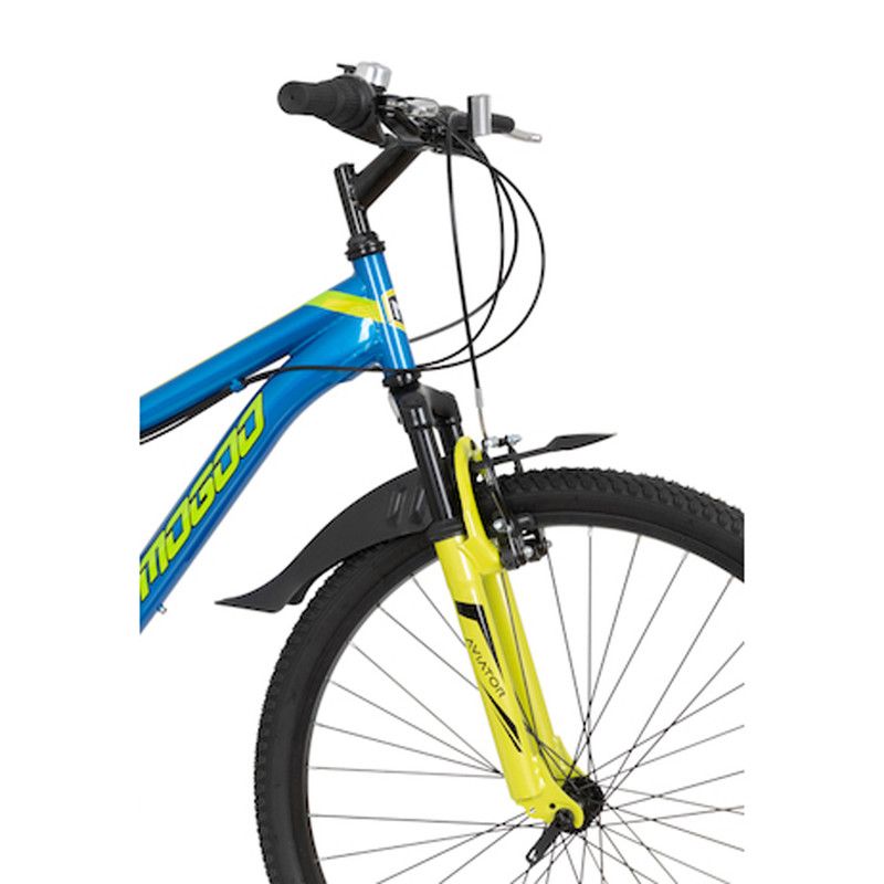 Mogoo - Aviator Dual Suspension Mountain Bike - Blue - 26-Inch