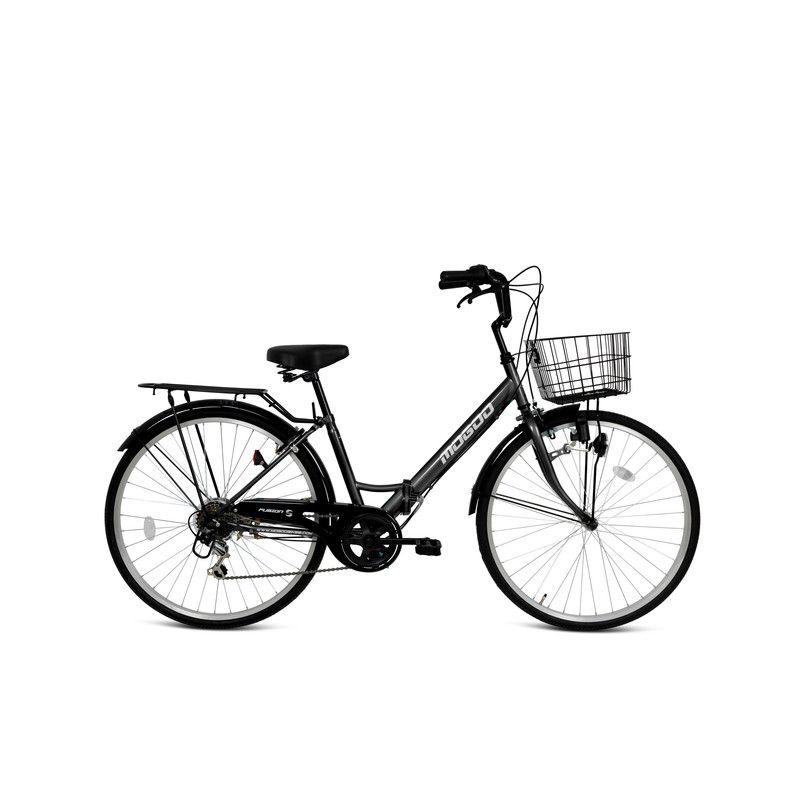 Mogoo - Fusion Folding City Bike - Grey - 26-Inch