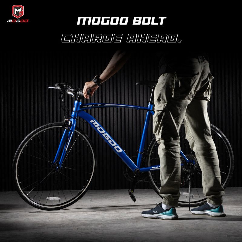 Mogoo - Bolt Hybrid Bike 700c - Blue