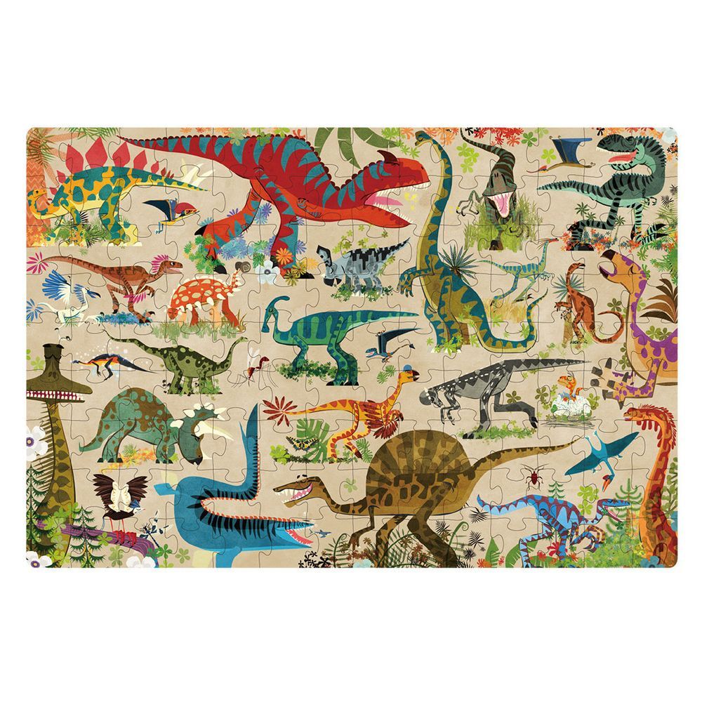 Mideer - Let's Learn Educational Puzzle - Dinosaur Land - 126pcs