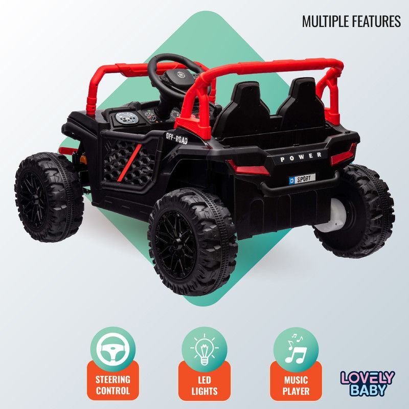 Lovely Baby - UTV Powered Ride-On Car - Black