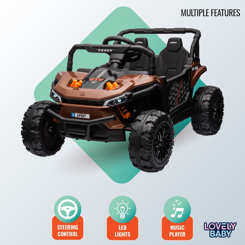 Lovely Baby - UTV Powered Ride-On Car - Brown