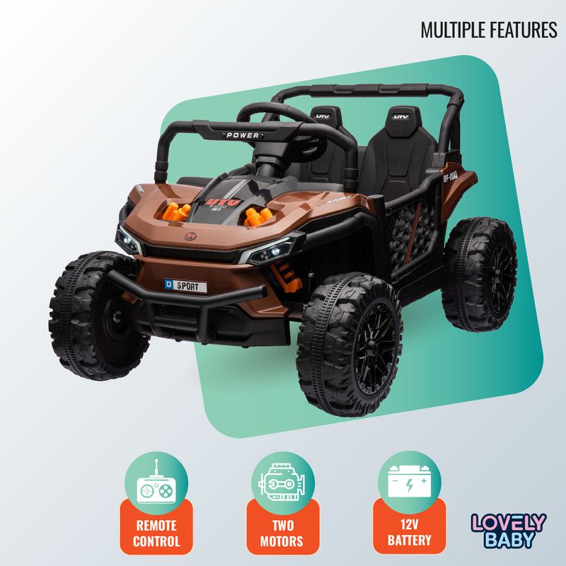 Lovely Baby - UTV Powered Ride-On Car - Brown