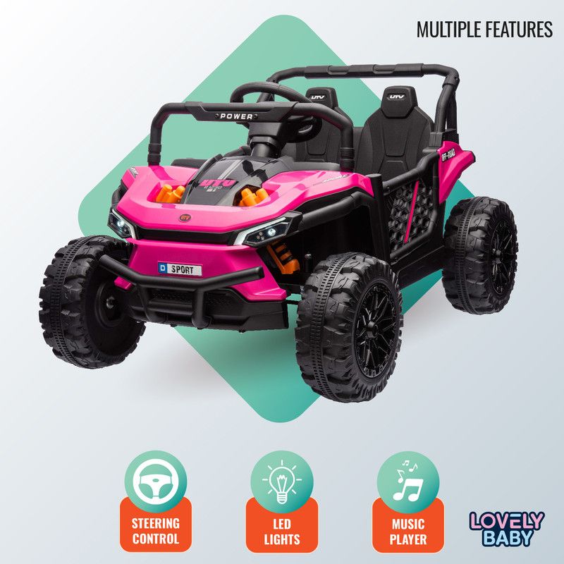 Lovely Baby - UTV Powered Ride-On Car - Pink