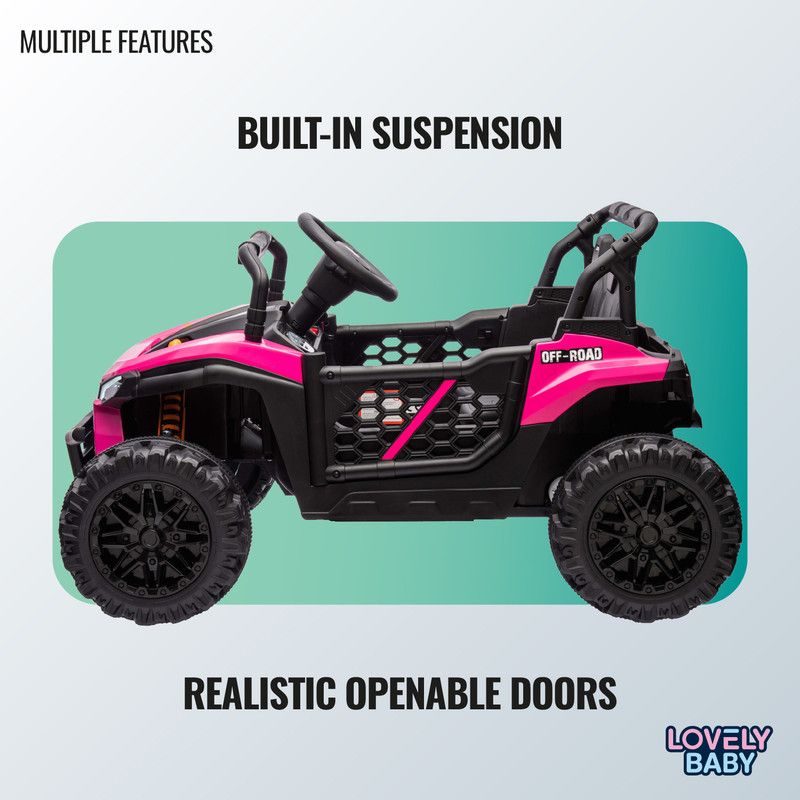 Lovely Baby - UTV Powered Ride-On Car - Pink