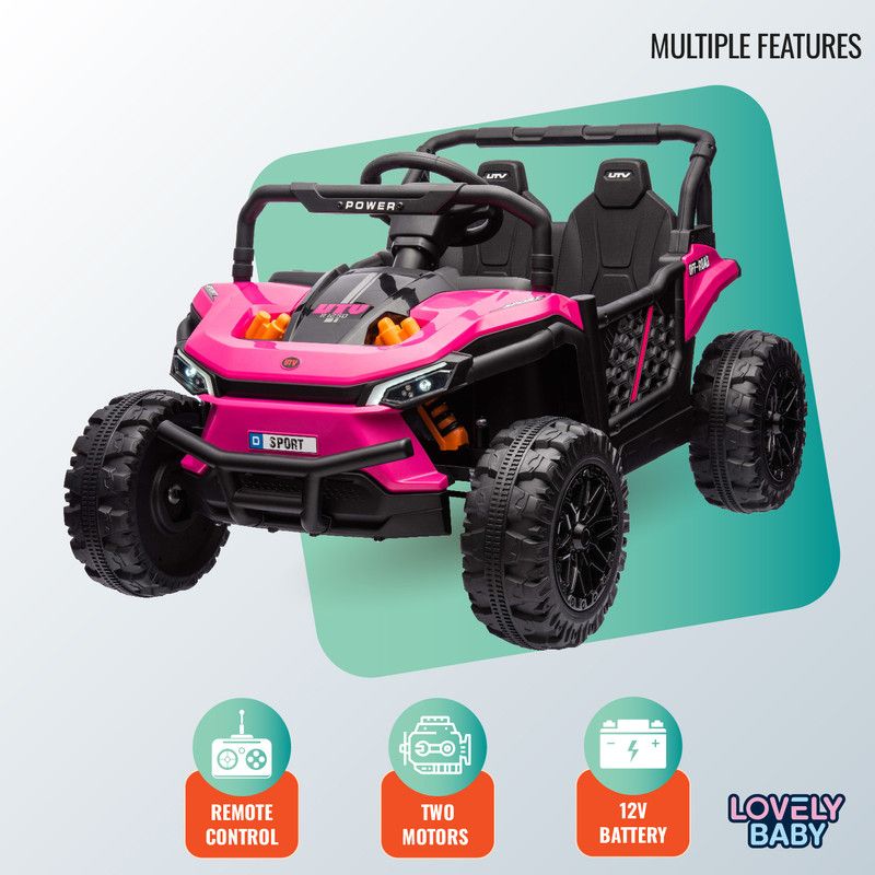 Lovely Baby - UTV Powered Ride-On Car - Pink