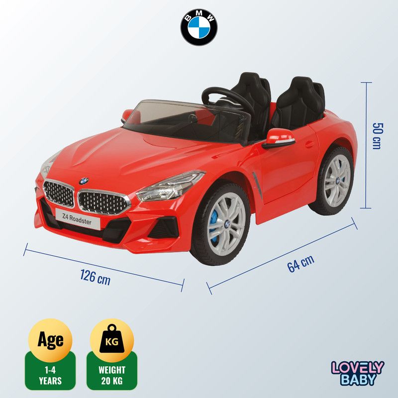 Lovely Baby - BMW Z4 Roadster Powered Ride-On Car - Red