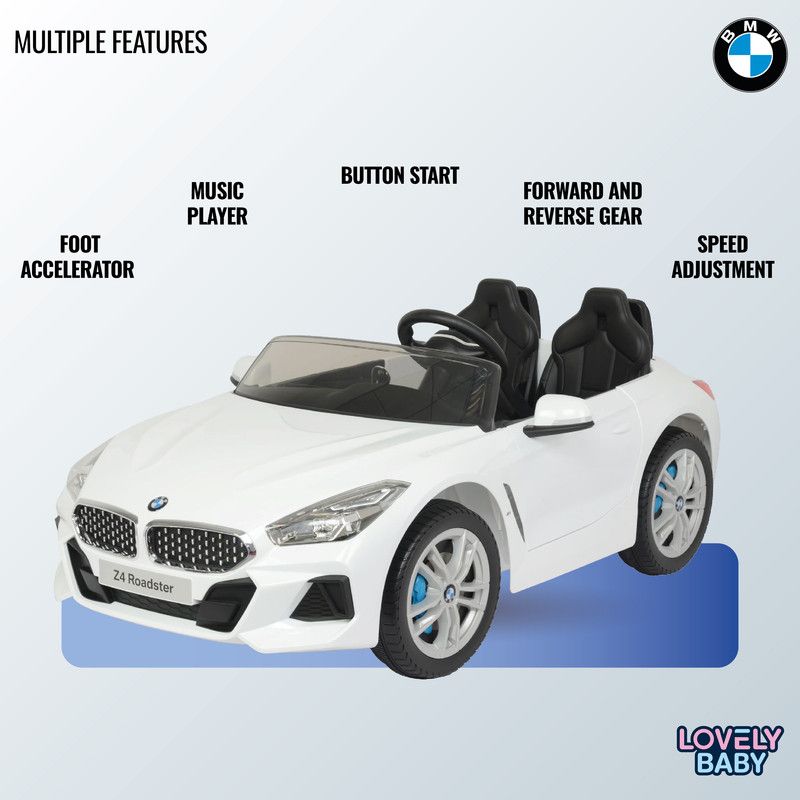 Lovely Baby - BMW Z4 Roadster Powered Ride-On Car - White