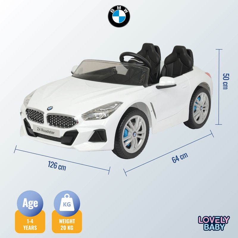 Lovely Baby - BMW Z4 Roadster Powered Ride-On Car - White