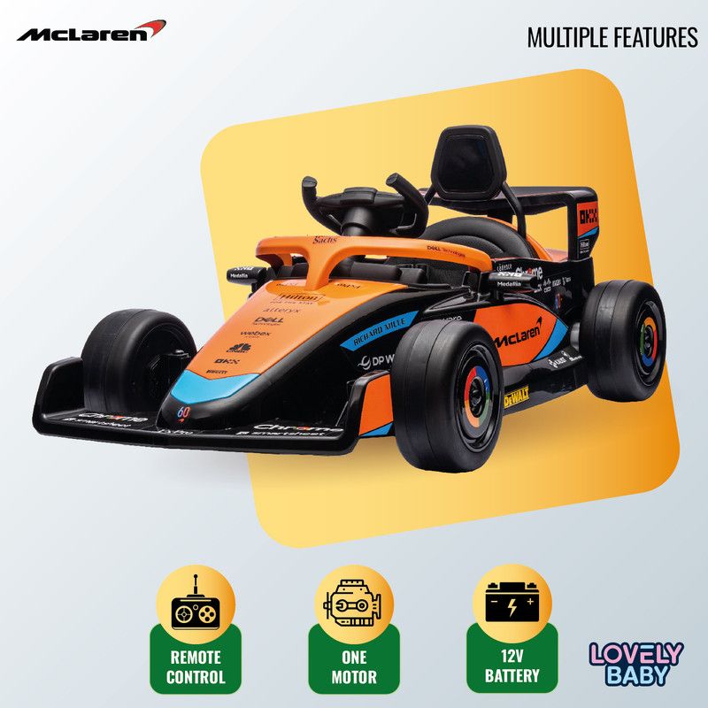 Lovely Baby - McLaren F1 Car for Kids - Orange