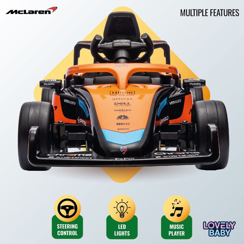 Lovely Baby - McLaren F1 Car for Kids - Orange