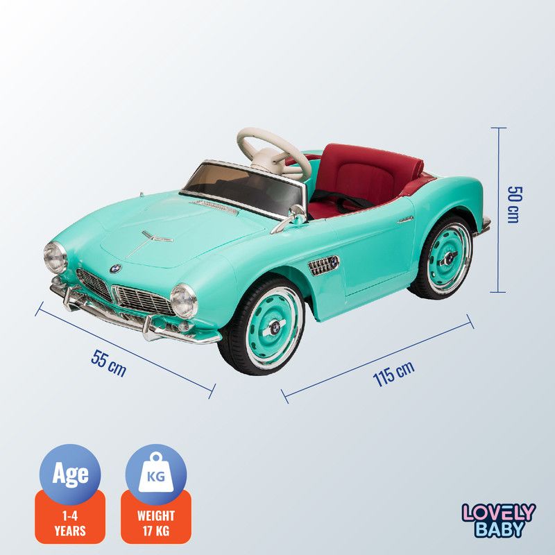 Lovely Baby - BMW 507 Classic Ride-On for Kids - Blue