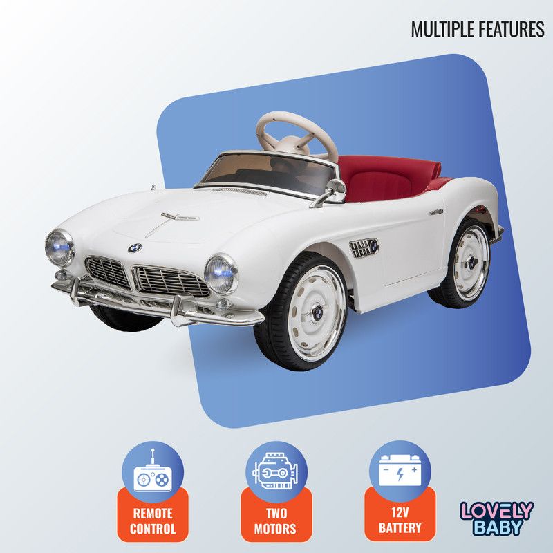 Lovely Baby - BMW 507 Classic Ride-On for Kids - White