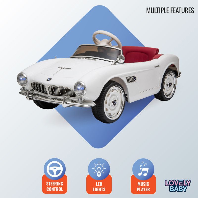 Lovely Baby - BMW 507 Classic Ride-On for Kids - White