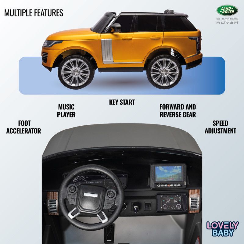 Lovely Baby - Range Rover Electric Ride-On Car - Matt Gold