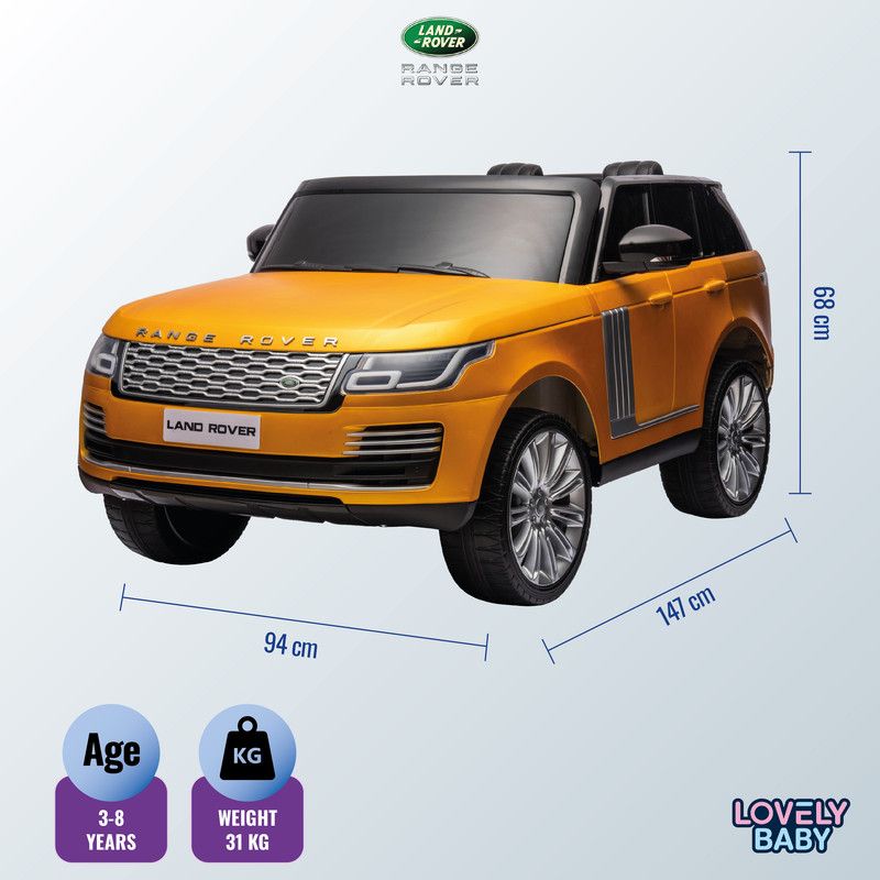 Lovely Baby - Range Rover Electric Ride-On Car - Matt Gold