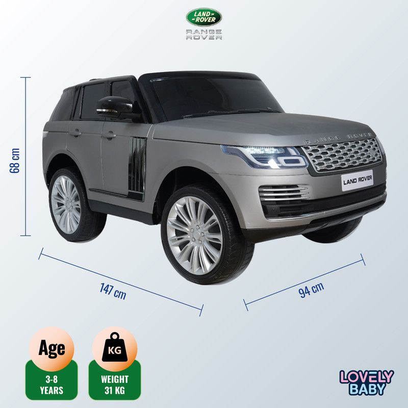 Lovely Baby - Range Rover Electric Ride-On Car - Matt Grey