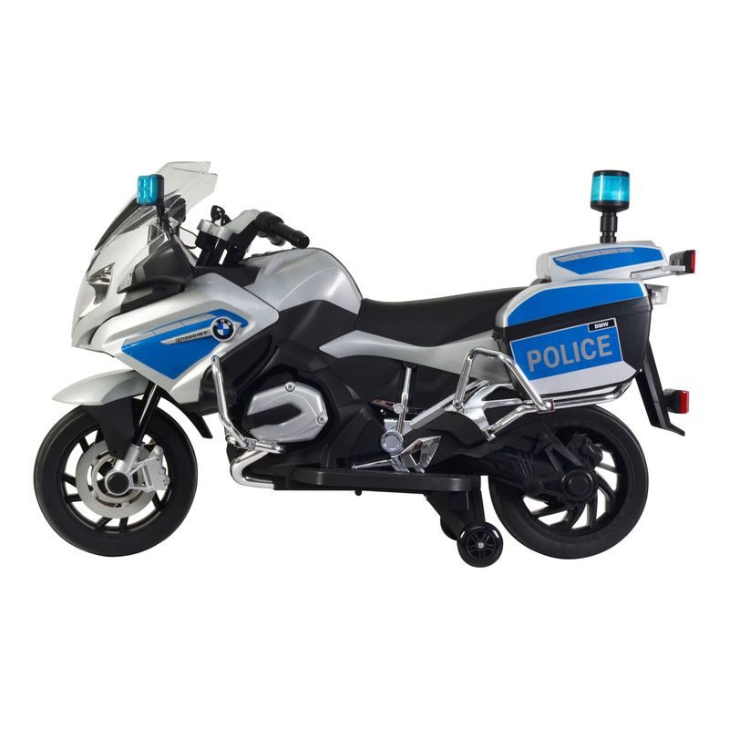 Lovely Baby - BMW Police Motorbike Ride-On - Silver - 12 V