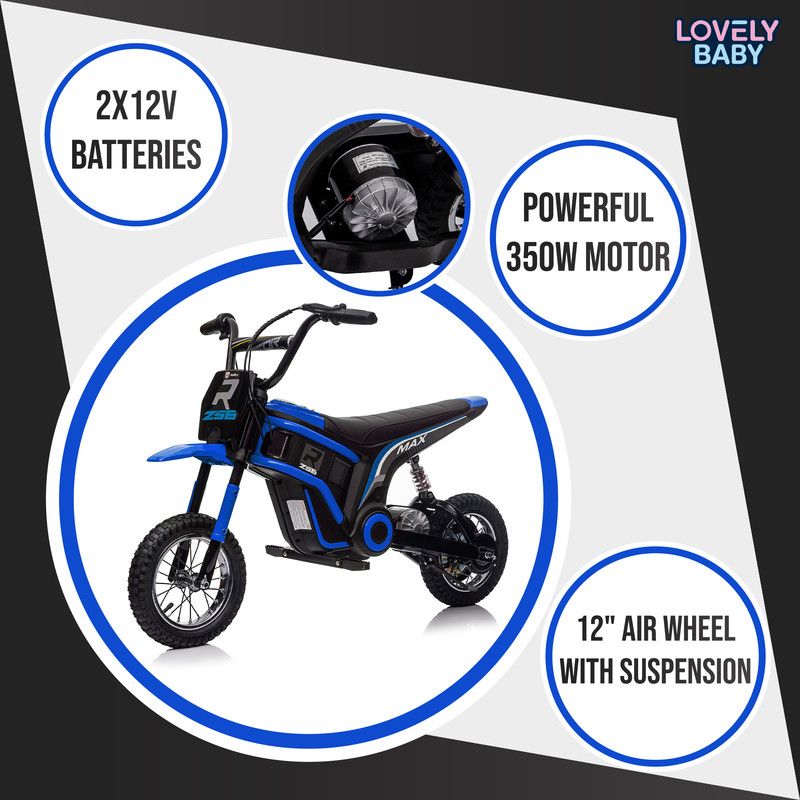 Lovely Baby - Hollicy Dirt Bike For Kids - Blue