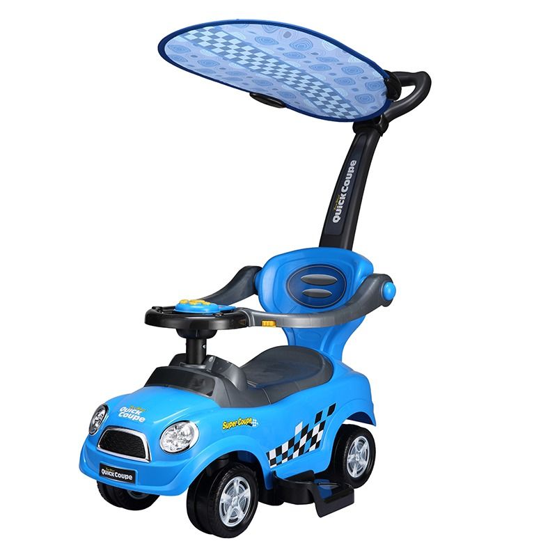 Lovely Baby - Super Coupe Kids Ride-On Push Car - Blue