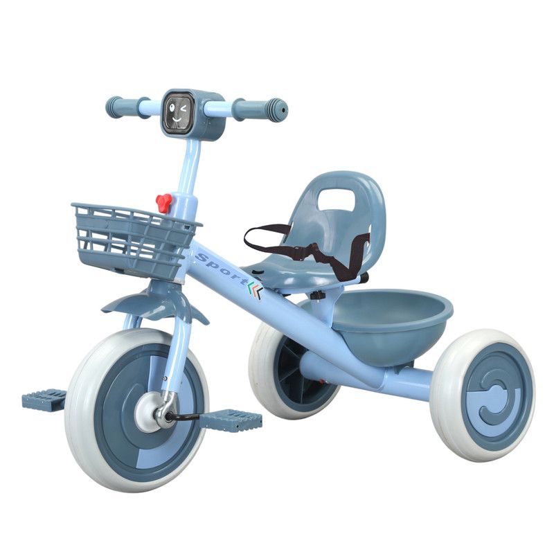 Lovely Baby - Toddler Trike With Basket - Blue