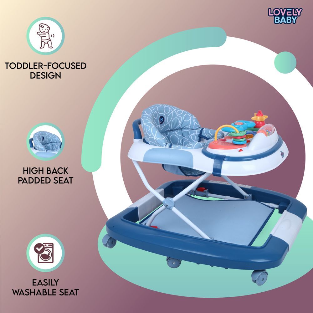 Lovely Baby - Dash Baby Walker - Blue