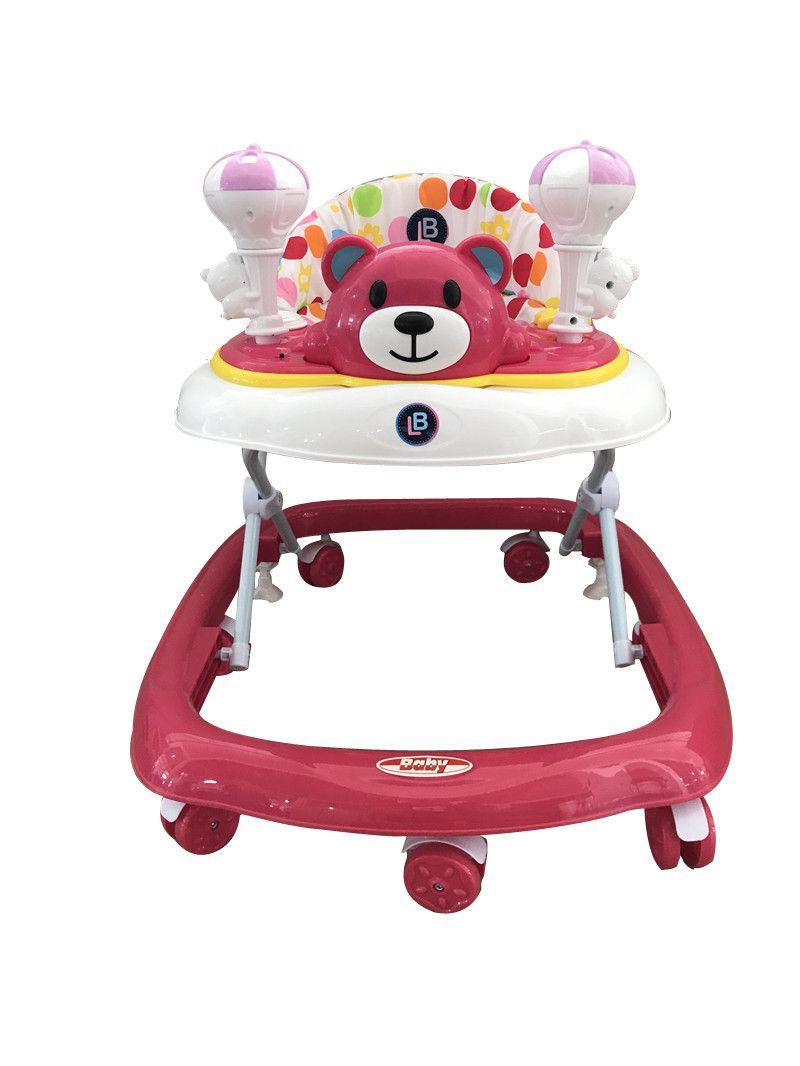 Lovely Baby - Fuzzy Baby Walker - Pink