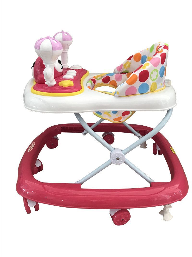 Lovely Baby - Fuzzy Baby Walker - Pink