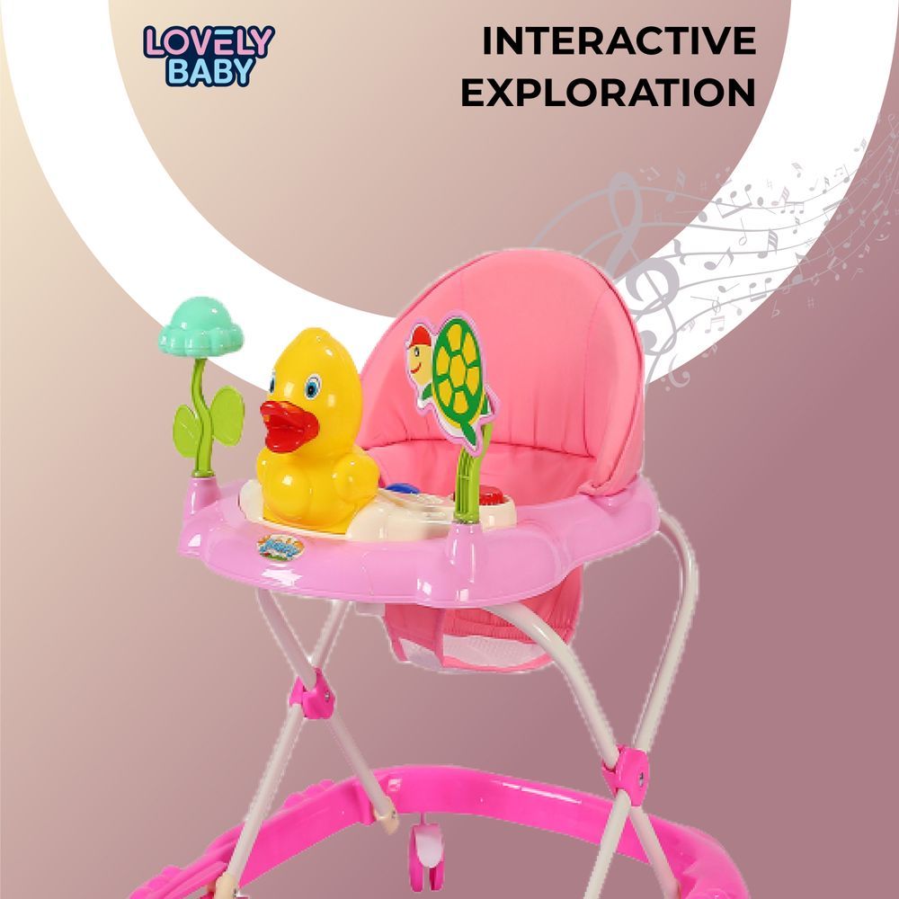 Lovely Baby - DuckyDo Baby Walker - Pink