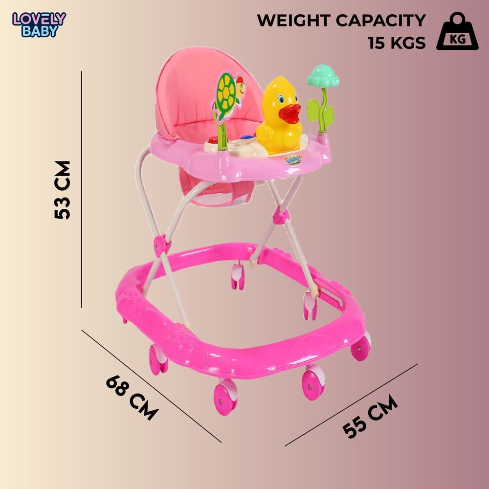 Lovely Baby - DuckyDo Baby Walker - Pink