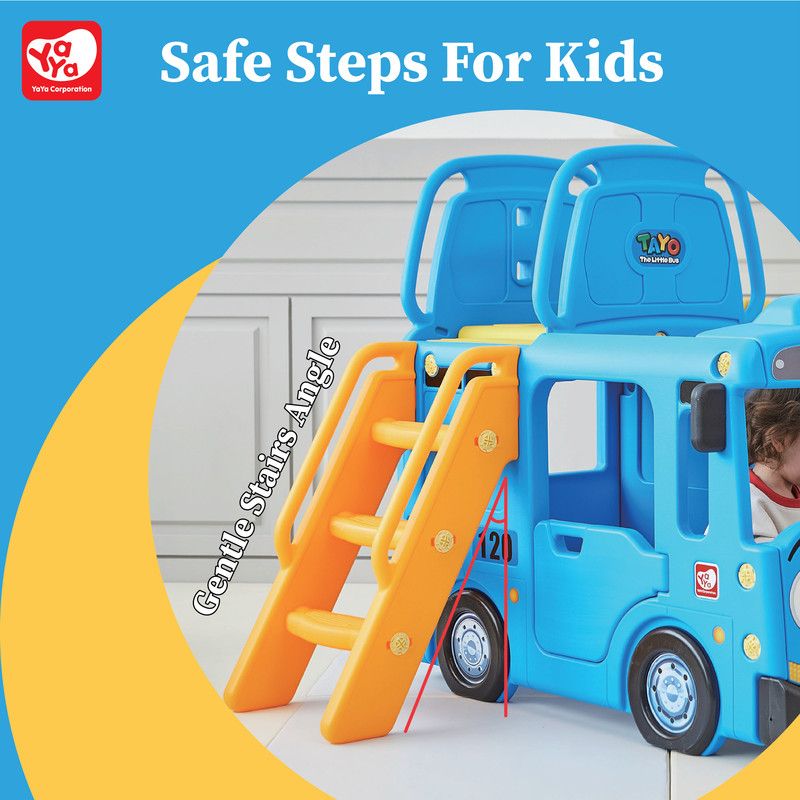 YaYa - Bus Slide For Kids - Blue