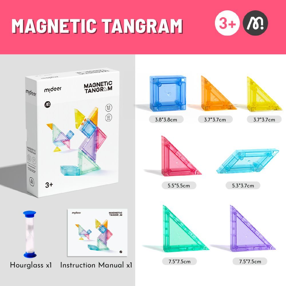 Mideer - Magnetic Tangram Building Toy