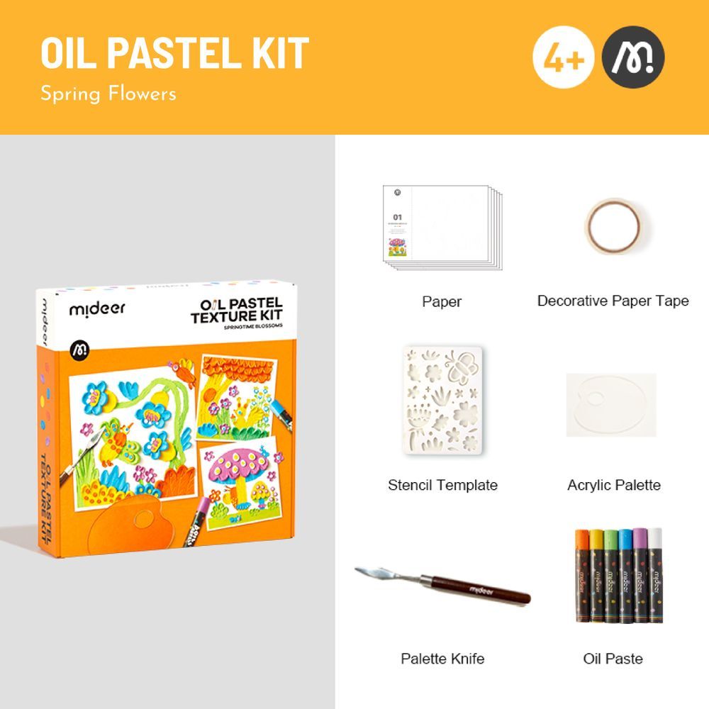 Mideer - Oil Pastel Kit - Springtime