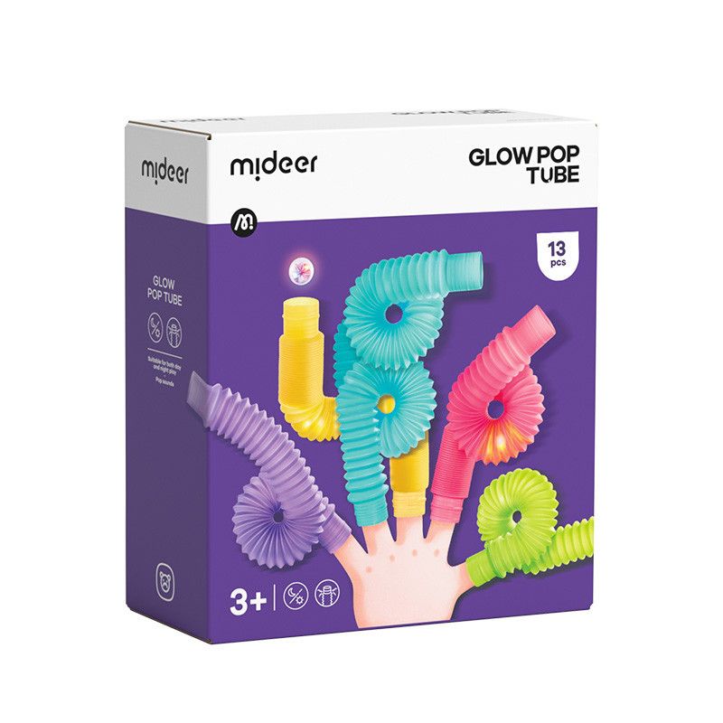 Mideer - Glow Pop Fidget Tubes - 13pcs