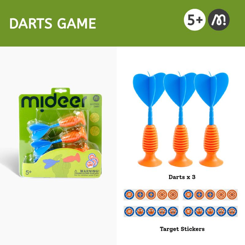 Mideer - Suction Dart & Target Sticker Set - 3 Pcs