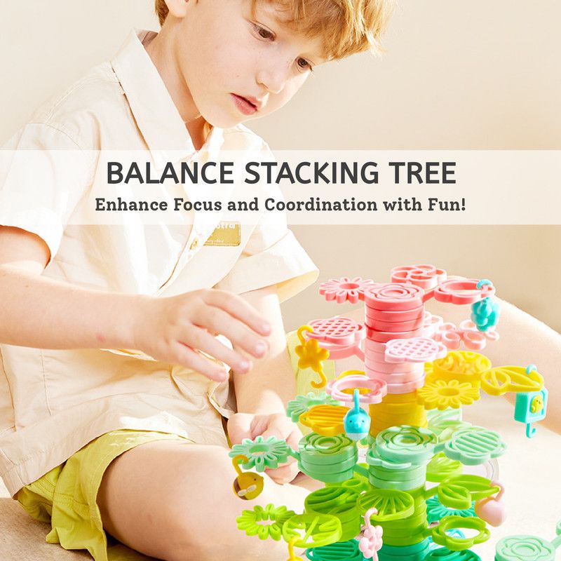 Mideer - Floral Balancing Blocks 82Pcs