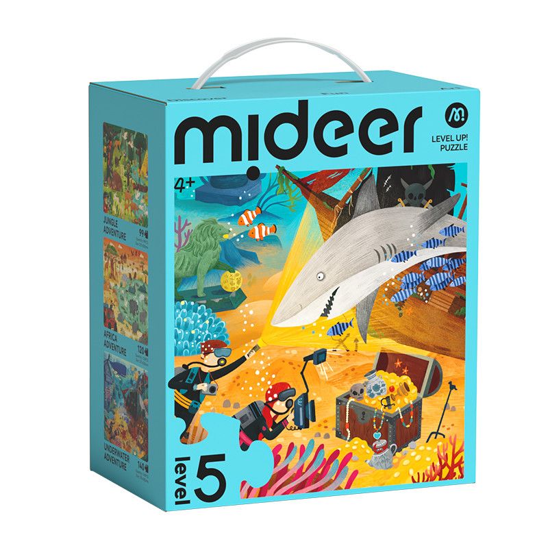 Mideer - 3-in-1 Level Up Puzzle - Amazing Adventures - Level 5 - 359pcs