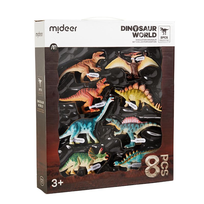 Mideer - Dinosaur World Action Figure Set - 8pcs