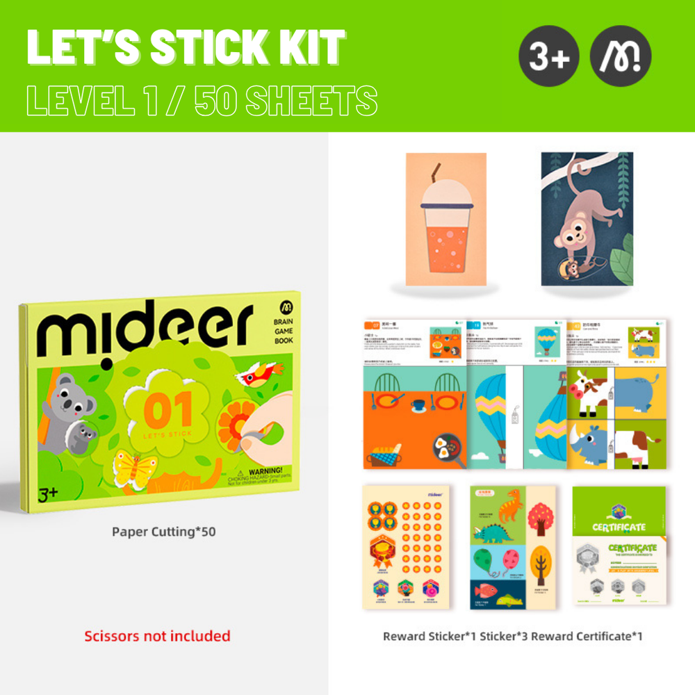 Mideer - Let's Stick Art And Craft Kit - Level 1