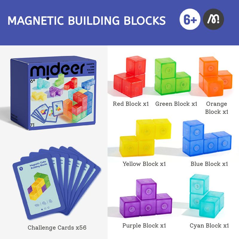 Mideer - Magnetic Building Blocks Cube