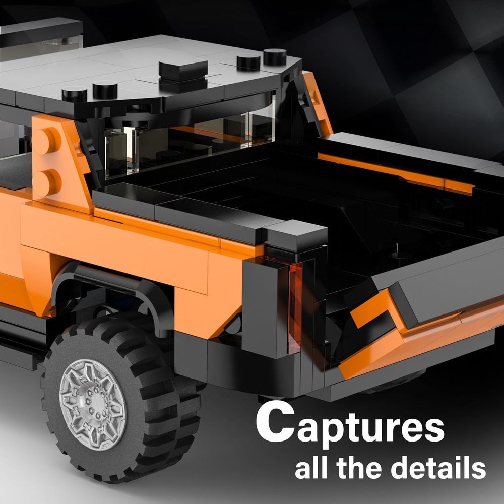 Rastar - GMC Hummer EV Bricks Building Kit - Orange - 431pcs